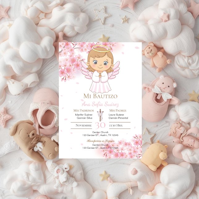 Pink Girl Baptism Invitation (Creator Uploaded)