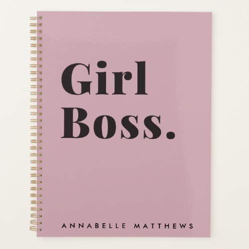 Pink Girl Boss Babe Small Business Owner  Planner