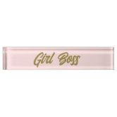 Boss Bitch Nameplate Desk Sign, 2 x 8 