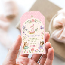Pink Girl Fairy Garden First Birthday Party