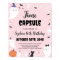 Pink Girl Ghost Birthday Time Capsule Sign