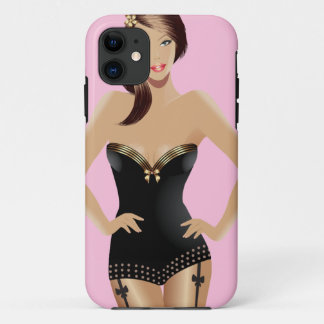 Pink Girl iPhone 5 Barely There™ iPhone 11 Case