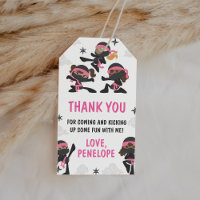 Pink Girl Ninja Warrior Karate Birthday Favor