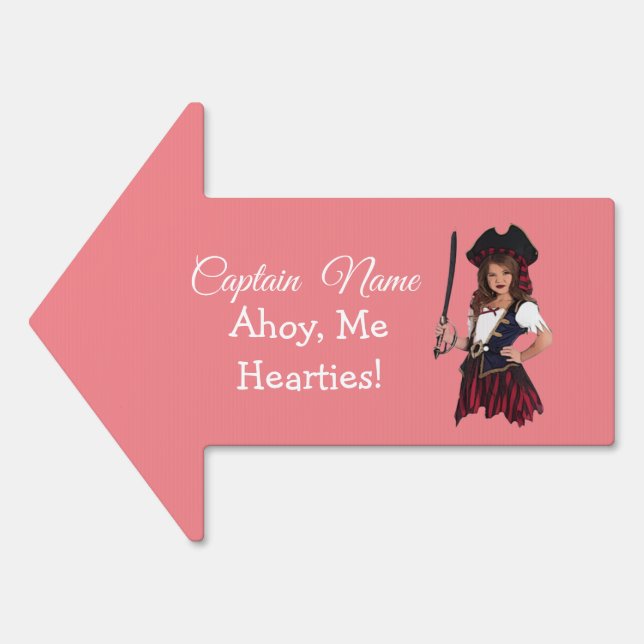 Pink girl pirate sign (Front)
