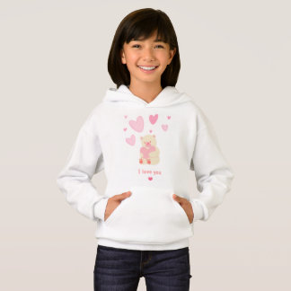 pink girl pullover hoodie