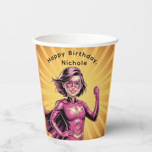 Pink Girl Superhero Birthday Party