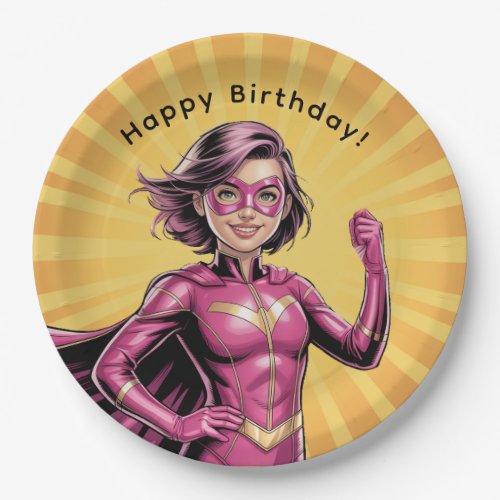 Pink Girl Superhero Birthday Party