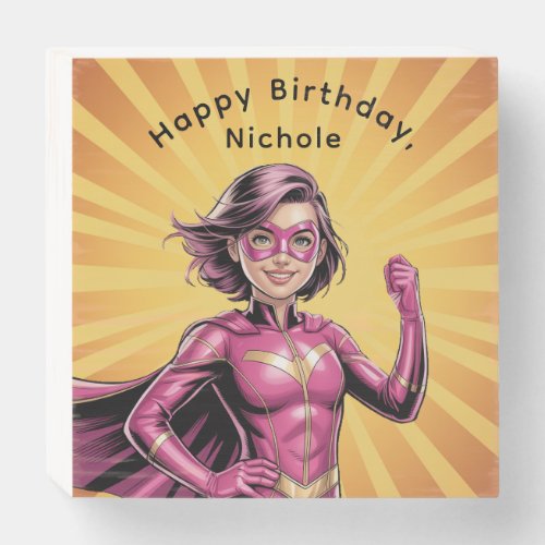 Pink Girl Superhero Birthday Party 