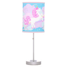 Pink Girl Unicorn Lamp