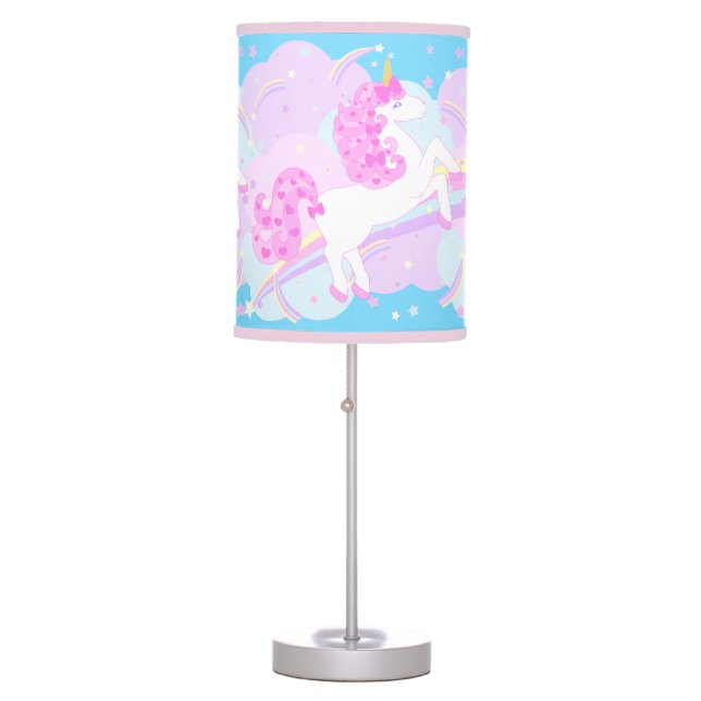 Pink Girl Unicorn Lamp (Front)