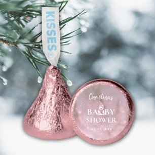 Pink Girl Winter Baby Shower Hershey®'s Kisses®