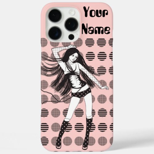 pink girlfriend dancer iPhone 16 pro max case