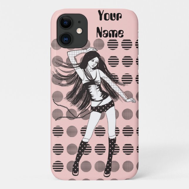 pink girlfriend dancer Case-Mate iPhone case (Back)