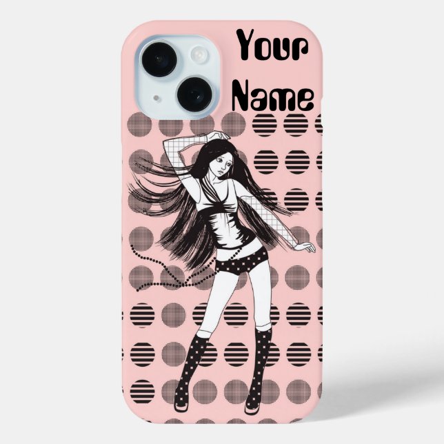 pink girlfriend dancer Case-Mate iPhone case (Back)