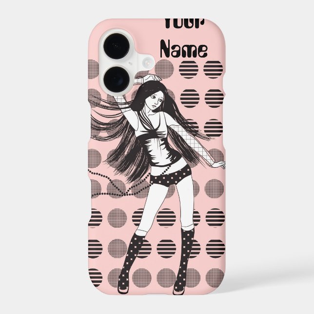 pink girlfriend dancer iphone case (Back)