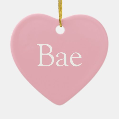 Pink Girlfriend Wife Bae Definition Ceramic Ornament
