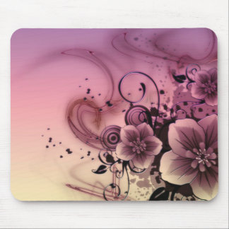 Pink Girlie Flower Mousepad