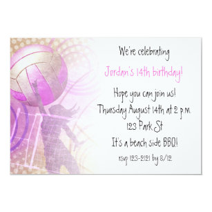 Volleyball Party Invitations 5