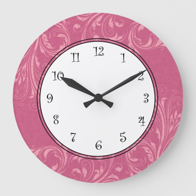 Pink Girls Wall Clocks (Front)