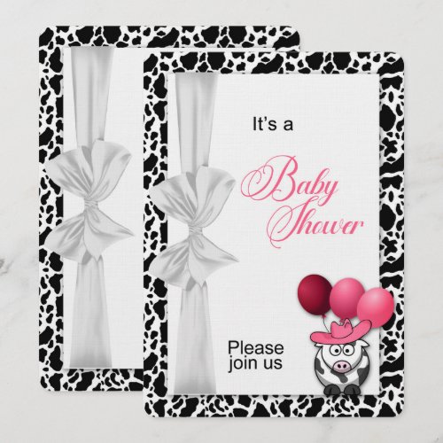 Western Baby Shower Invitation Baby Girl