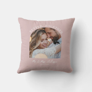 Pink girly arch photo wedding gift home decor throw pillow