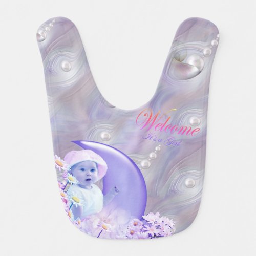 Pink Girly Baby Shower gift Baby Bib