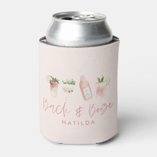 pink girly bach  booze bachelorette weekend chic can cooler