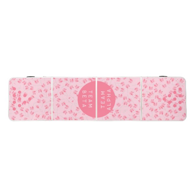 Pink Girly Bachelorette Party  Beer Pong Table (Top)