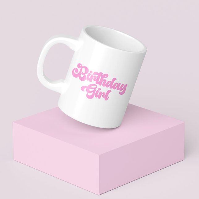 Pink Girly Birthday Girl 1st First Birthday Coffee Coffee Mug (Creator Uploaded)