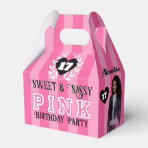 PINK Girly Birthday Party Custom Photo Any Age