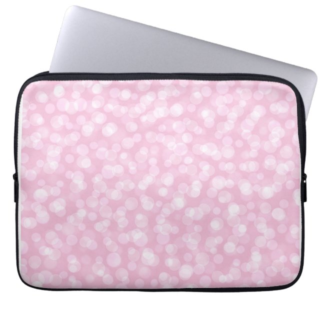 PINK GIRLY BUBBLES  LAPTOP SLEEVE (Front)