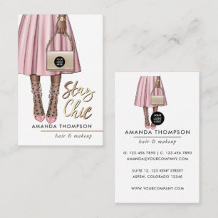 Pink Girly Business Card