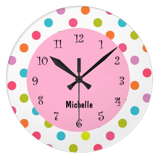 Pink Girly Clocks | Zazzle