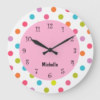 Pink Girly Clocks by PinkGirlyThings at Zazzle