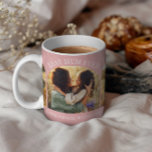 Pink girly elegant arch multi photo best mum coffee mug<br><div class="desc">Mum 3 photo modern typography gift. Ideal for contemporary elegant mothers day,  birthdays or Christmas home decor mug gifts. Modern girly pink and white design,  colour can be customised to suit your decor and style.</div>