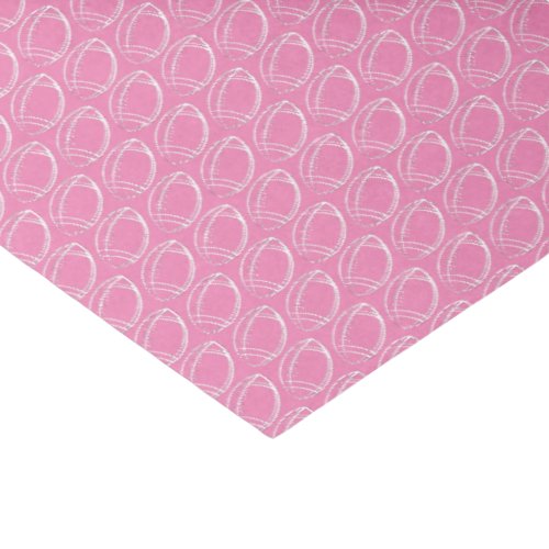 Pink Girly Football Tissue Paper