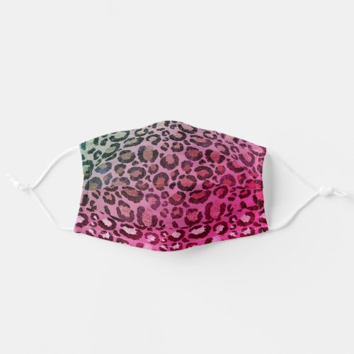 Pink Girly Leopard Print COVID_19 Girly Adult Cloth Face Mask