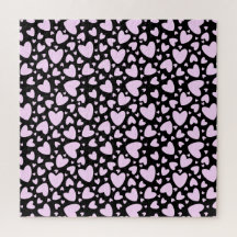 Pink Girly Love Hearts | Cute Impossible Black