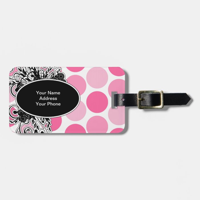 Pink Girly Luggage Tags