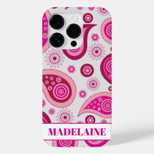 Pink Girly Modern Pattern  Case_Mate iPhone 14 Pro Case