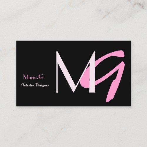 Modern Monogram businesscards Business Card Templates