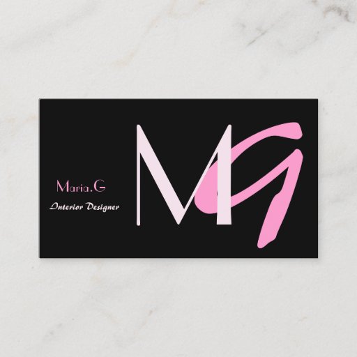 Customizable Modern Monogram businesscards Business Card Templates