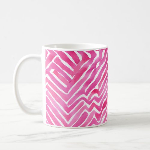 Pink Girly Mug Pink Aestehtic Watercolour Design Coffee Mug