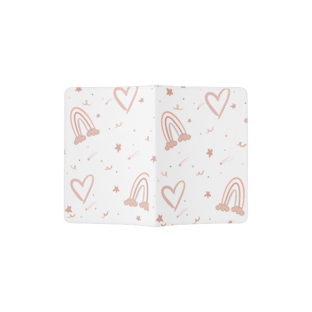 Pink girly Passport holder (Opened)