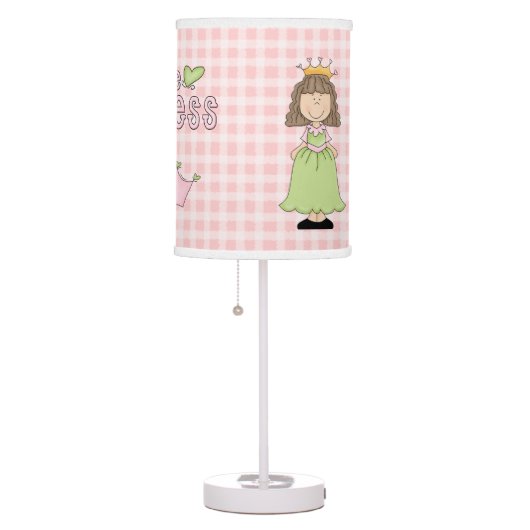 Pink Girly Princess Custom Table Lamp (Right)