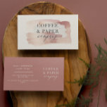 Pink girly rose gold modern stylish business card<br><div class="desc">Pink girly rose gold modern stylish business card. With space to add your logo.</div>