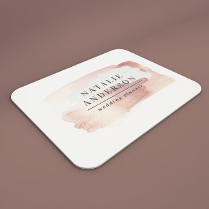 Pink girly rose gold modern stylish elegant mouse pad