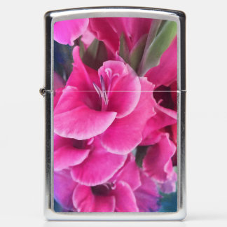 Pink Gladiolas Zippo Lighter
