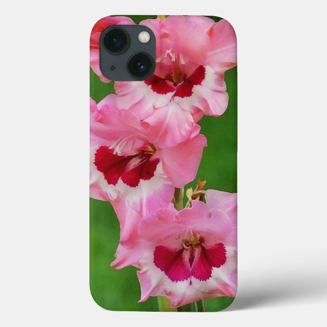 Pink Gladiolus Flowers Floral Phone Case (Back)
