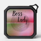 Pink Glam Boss Lady Keychain Bluetooth Speaker (Front)